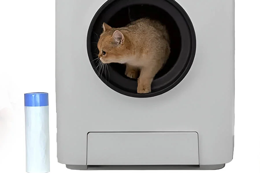 rotating litter tray