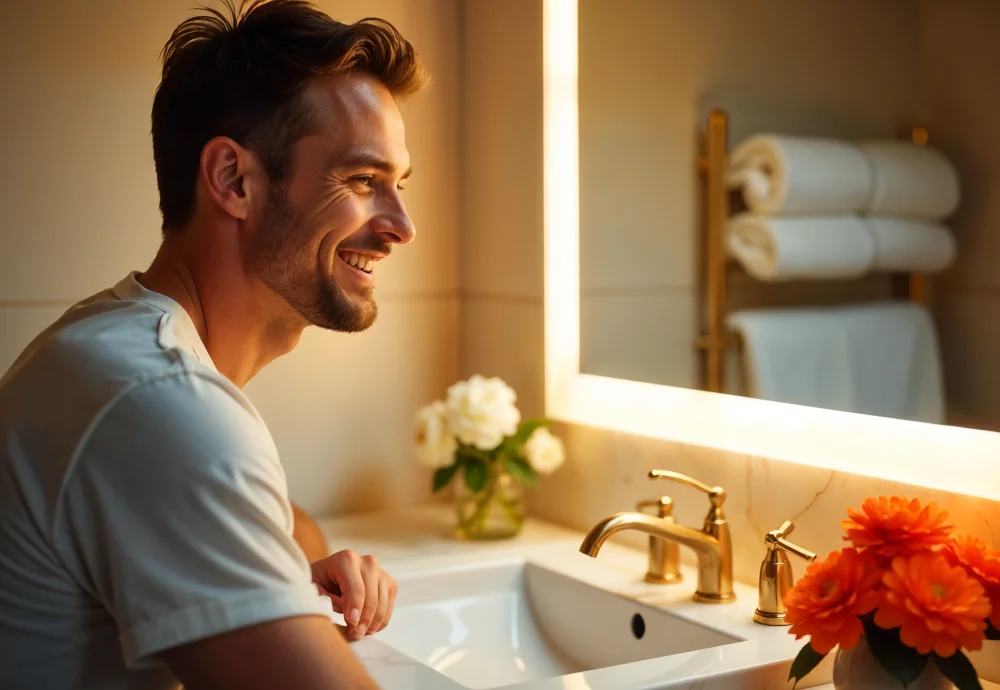 vanity lighted mirror