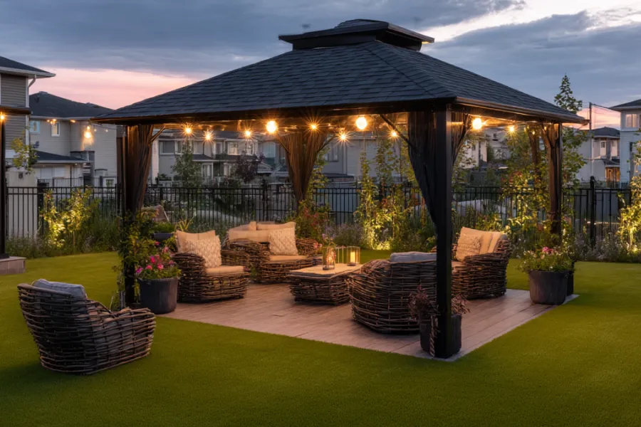 best pop up gazebo with netting and curtains
