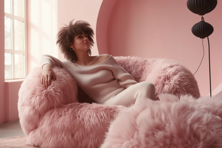 large plush couch